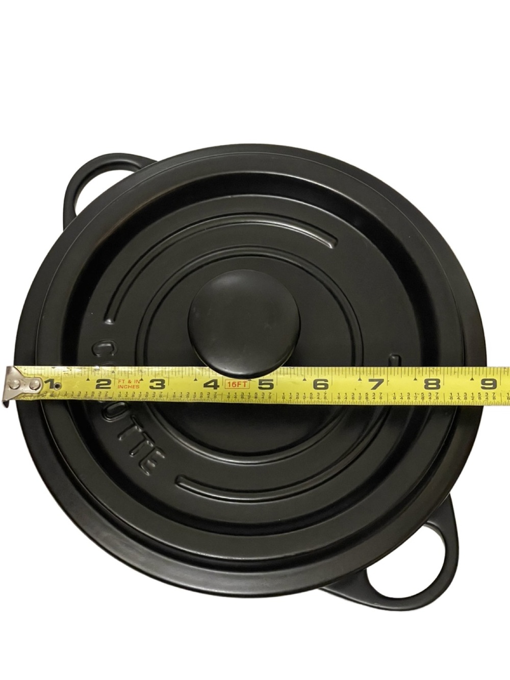 Nouvelle Cuisine Black Cast Iron Dutch Oven Pan with Lid - Picture 6 of 16